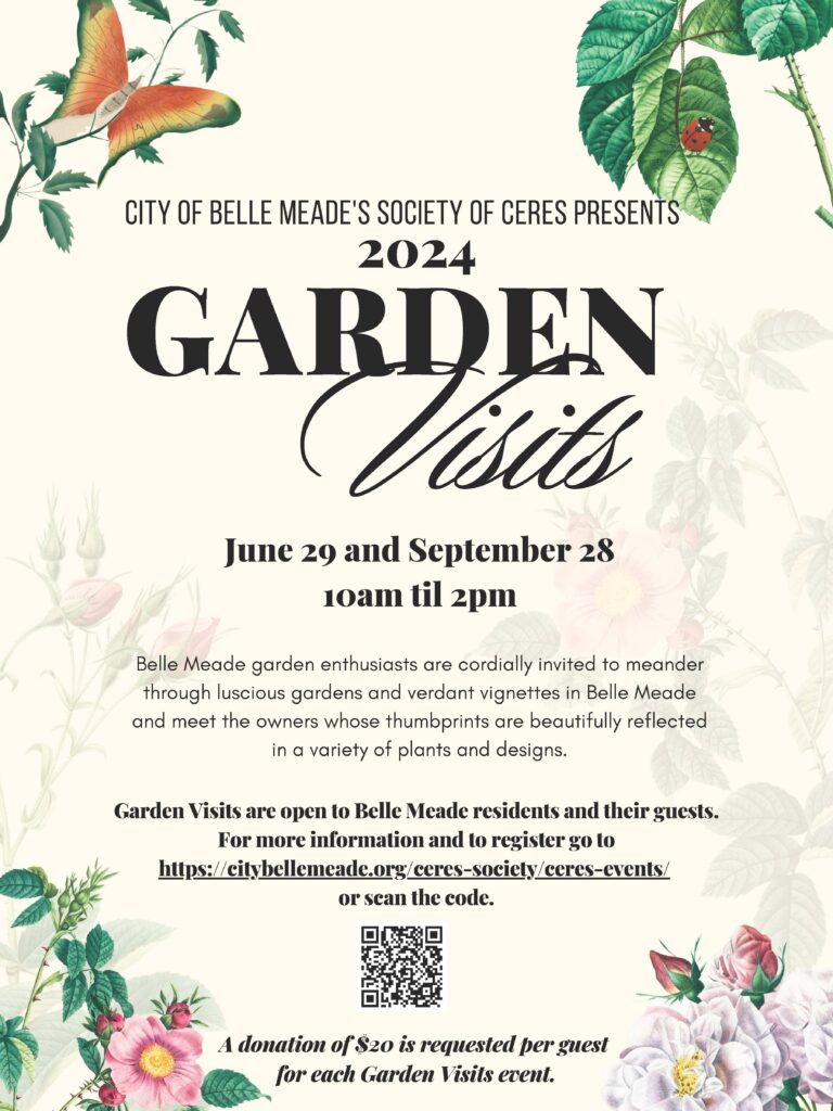 Garden Visits 2024 poster