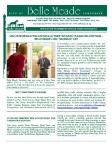 Belle Meade News