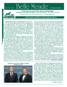 Belle Meade Resident Monthly Newsletter for June 2026