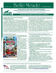 Cover of Monthly resident newsletter